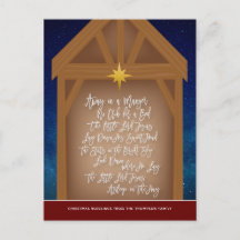 Aus einer manger Verse Script Typografy Stable