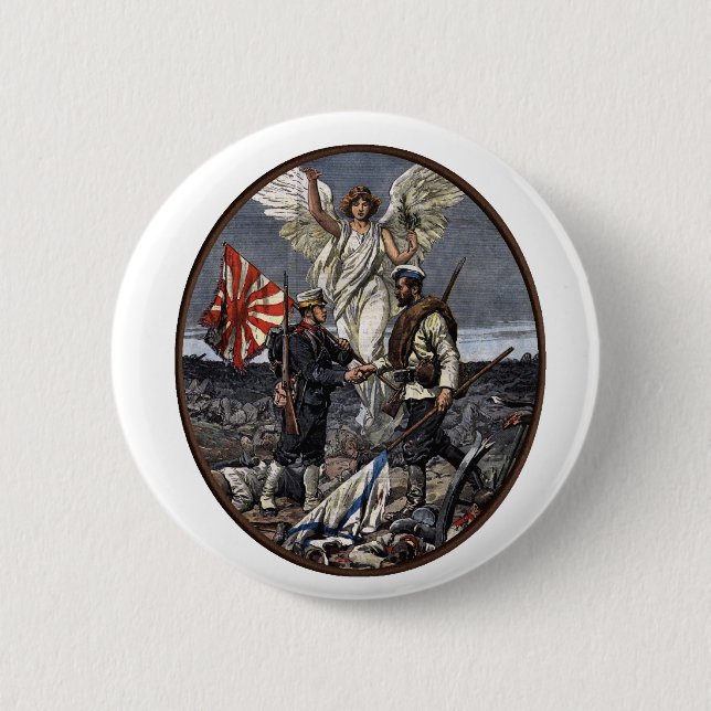 Aus Furcht, dass wir das Russo-Japanische Button (Vorderseite)