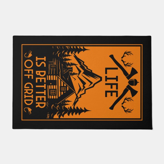 AUS GRID LIFE FUßMATTE (Vorderseite)