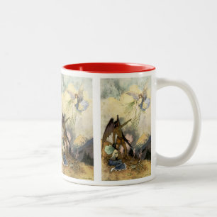 Aus, ihr eisige Geister, Fliegen Zweifarbige Tasse