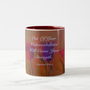 Aus Ihrer Verwundbarkeit heraus seien Sie COM… Zweifarbige Tasse