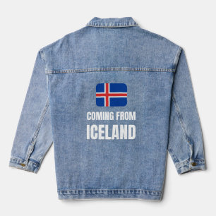 Aus Island kommend Jeansjacke