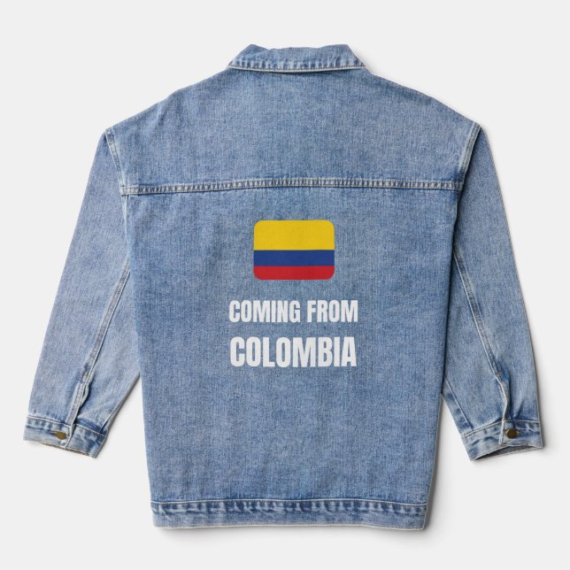 Aus Kolumbien Jeansjacke (Rückseite)