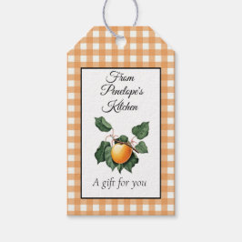 Aus Liebe aus Aprikosenkonfitüre hergestellt Geschenkanhänger