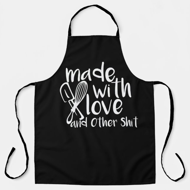 Aus Liebe Black Koch Baker Schürze für Männer (Vorderseite)