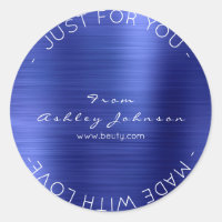 Aus Liebe Cobalt Blue Metallic Shiny