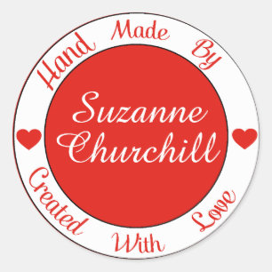 Aus Liebe - handgefertigt - Aufkleber - SRF