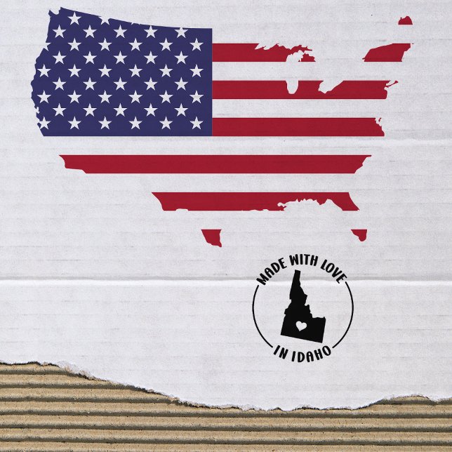 Aus Liebe in Idaho, Gummistempel (Von Creator hochgeladen)