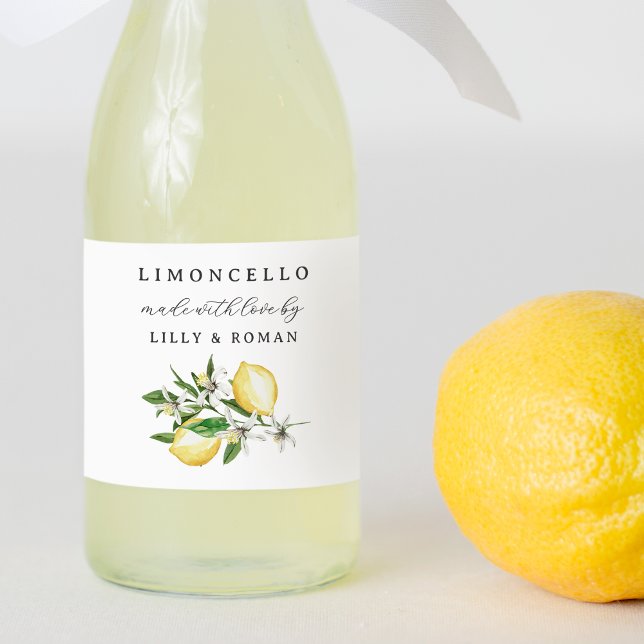 Aus Liebe Limoncello Flasche Lebensmitteletikett (Von Creator hochgeladen)