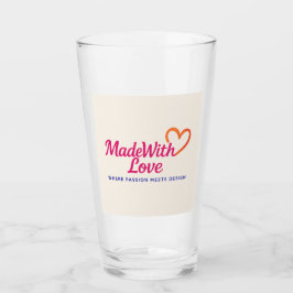 Aus Liebe Trinkglas Glas