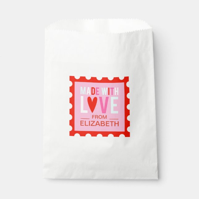 Aus Liebe Valentines Leckerei Bag Geschenktütchen (Vorderseite)