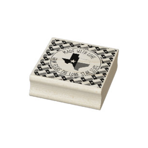 Aus Liebe von TEXAS Texan Flag Map Gummistempel