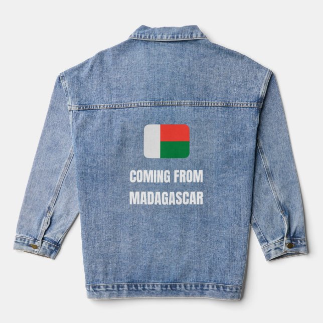 Aus Madagaskar Jeansjacke (Rückseite)