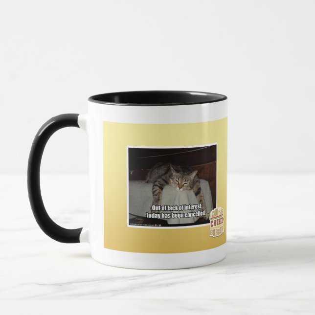 Aus Mangel an Interesse heraus Tasse (Links)