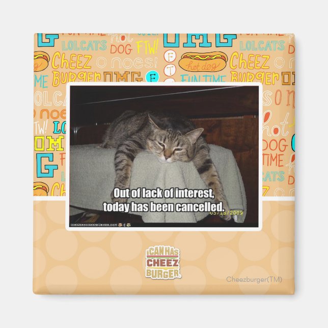 Aus Mangel an Interesse Magnet (Vorne)