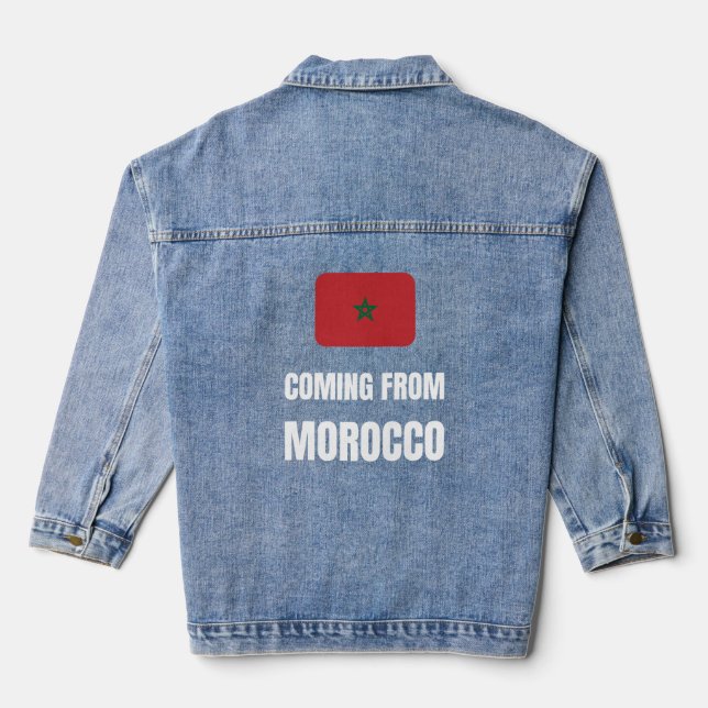 Aus Marokko kommen Jeansjacke (Rückseite)