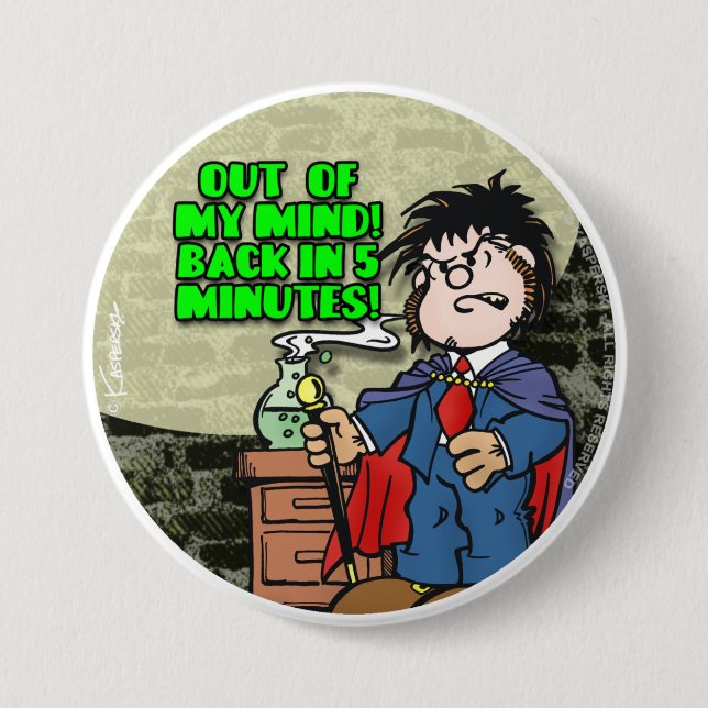 Aus meinem Kopf Button (Vorderseite)