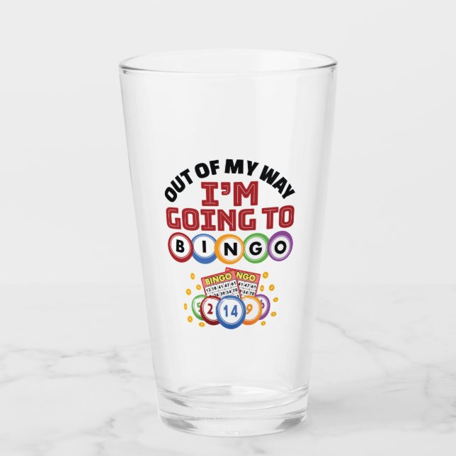 Aus meinem Weg gehe ich nach Bingo Glas (Vorderseite)