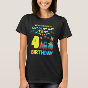 Aus meinem Weg ist es mein viertjähriges Party Ki T-Shirt
