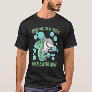 Aus meinem Weg kann ich jetzt Seepferd Hai schwimm T-Shirt