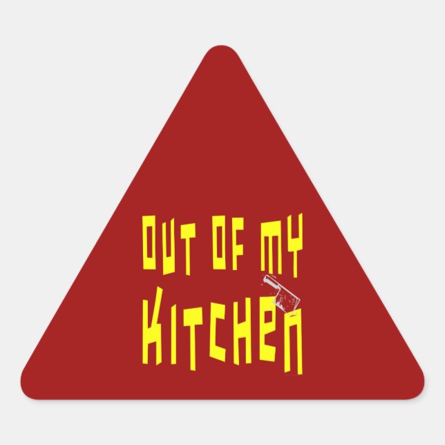 Aus meinen Küchen raue Sprichwort Sticker (Vorderseite)