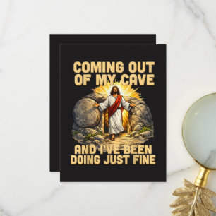 Aus meiner Höhle kommen Die Auferstehung Jesu  Dankeskarte