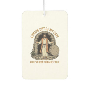 Aus meiner Höhle kommend Lustiges Christliches Vin Autolufterfrischer