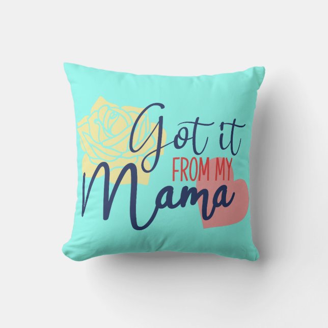 Aus meiner Mama got Kissen (Vorderseite)