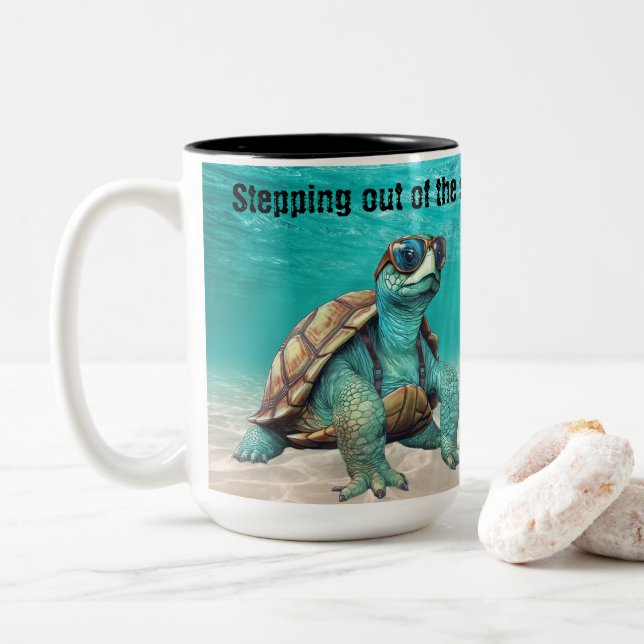 Aus meiner Muschel heraus, Tourettes Tasse (Mit Donut)