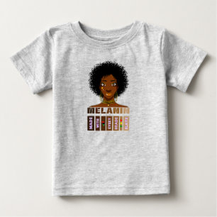 Aus Melanin gefertigt, mit jedem Schattenrelais Baby T-shirt