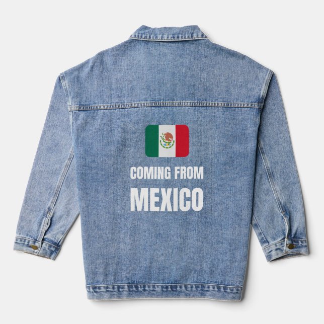 Aus Mexiko kommen Jeansjacke (Rückseite)