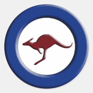 Aus Mod-Aufkleber Runder Aufkleber
