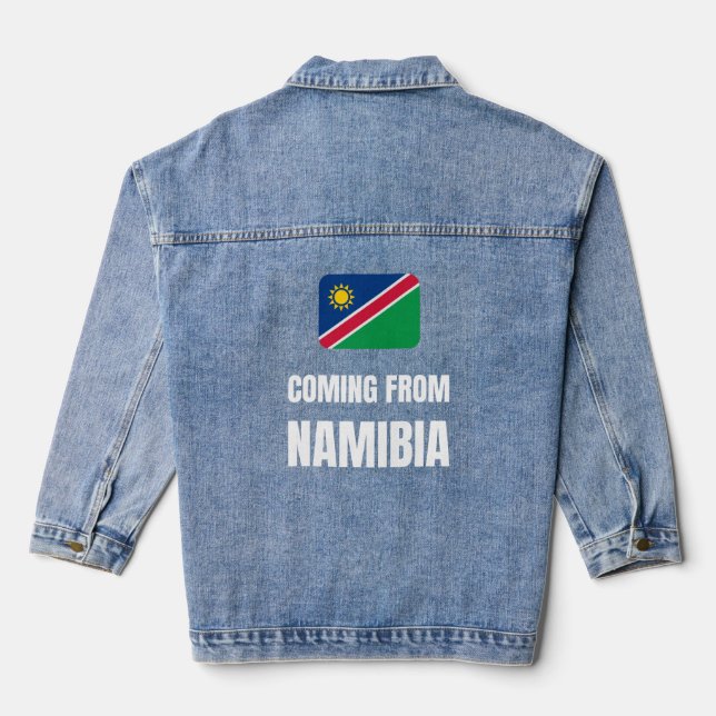 Aus Namibia Jeansjacke (Rückseite)