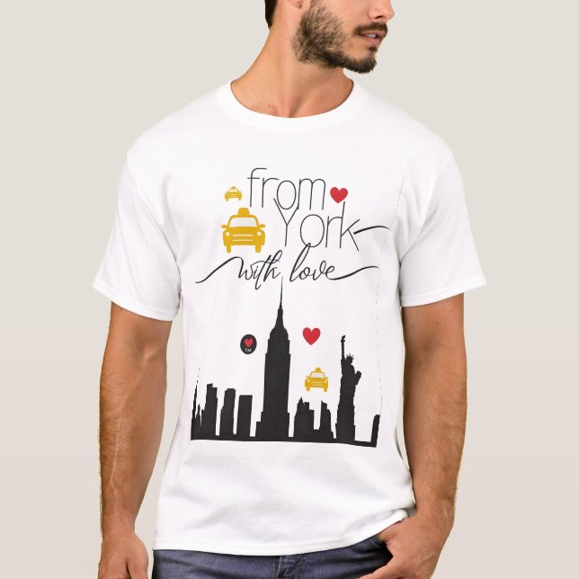 Aus New York mit Liebe - Classic Black Edition T-Shirt (Vorderseite)