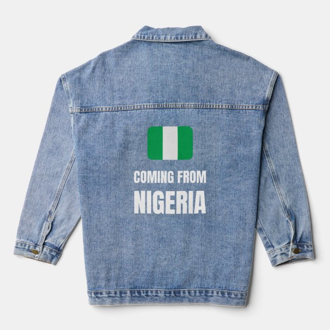 Aus Nigeria Jeansjacke (Rückseite)