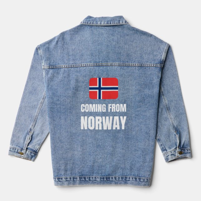Aus Norwegen Jeansjacke (Rückseite)