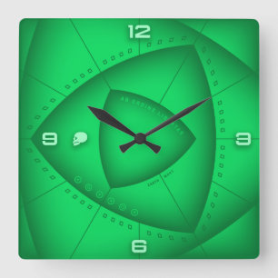 Aus Ordnung kommt Freiheit Quadratische Wanduhr
