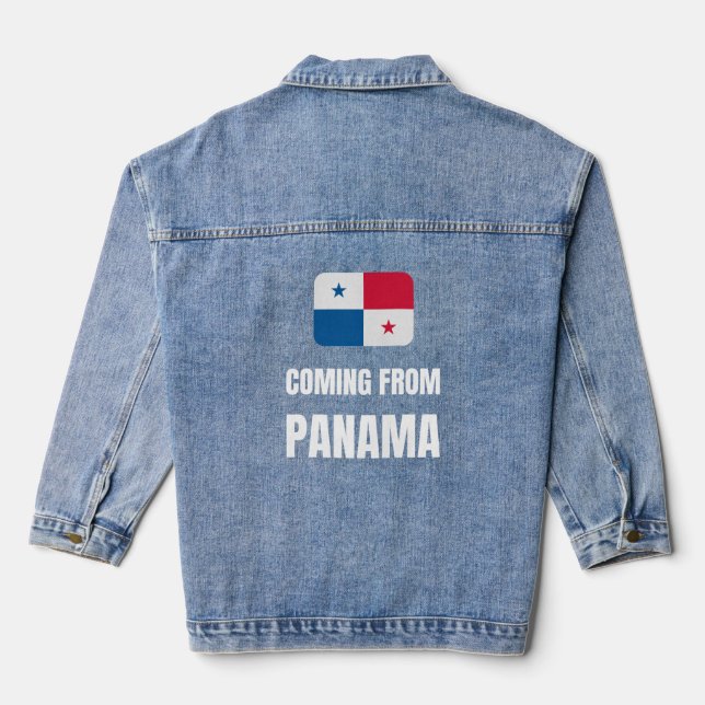 Aus Panama kommend Jeansjacke (Rückseite)
