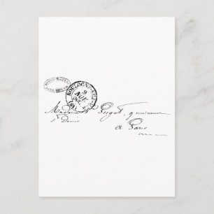 Aus Paris Postkarte