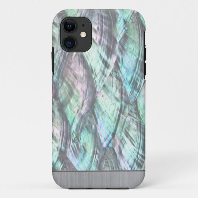 AUS PERLMUTT roter Ohrschnecken-Druck iPhone 5/5S Case-Mate iPhone Hülle (Rückseite)