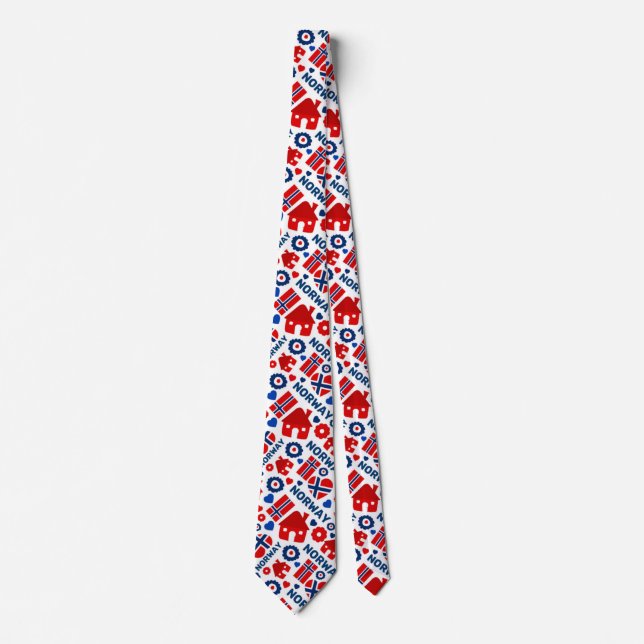Aus Richtung Norwegen Neck Tie Krawatte (Vorderseite)