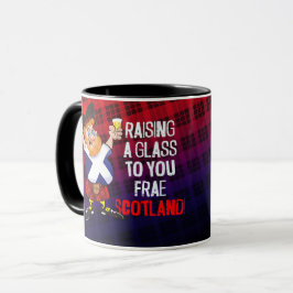 Aus Schottland ein Glas anheben - Neues Jahr Tasse