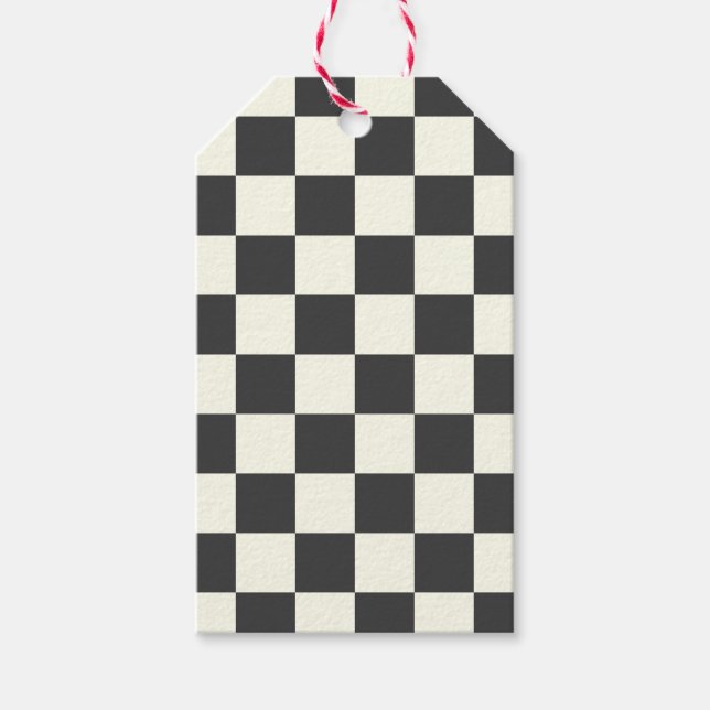 Aus schwarz und weiß geschenkanhänger (Vorderseite)