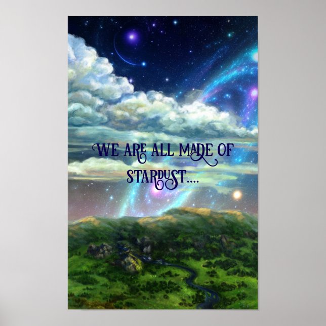Aus Sternenstaub - kosmische Kunst Poster (Vorne)