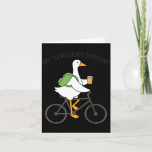 Aus, um die Emotionen Gans lustige psychische Gesu Karte