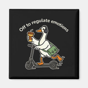 Aus, um Emotionen lustige alberne Gans mental zu r Magnet