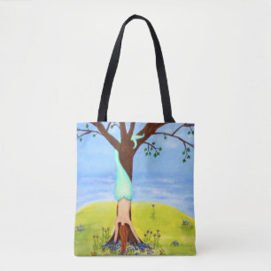 Aus Wasser-Meerjungfrau-Kunst heraus Tasche