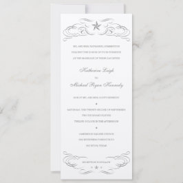 Aus weißem Filzpapier Lone Star Hochzeit Einladung