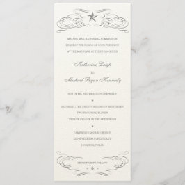 Aus weißem Filzpapier Lone Star Hochzeit Einladung