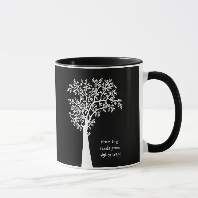 Aus winzigen Samen wachsen mächtige Bäume Phantast Tasse (Rechts)